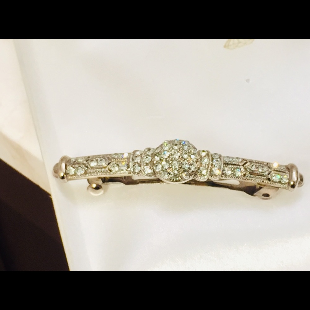 Hair Ornament. Crystal Hair Barrette.
